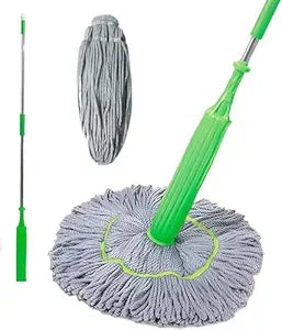 2 in 1 Dehydrated Floor Cleaning Mop | Self-Wringing Floor Mop | 360 Rotatable Adjustable Cleaning Mop,| Microfiber Mop Wet and Dry for Bathroom/Offfice/Home/Outdoor