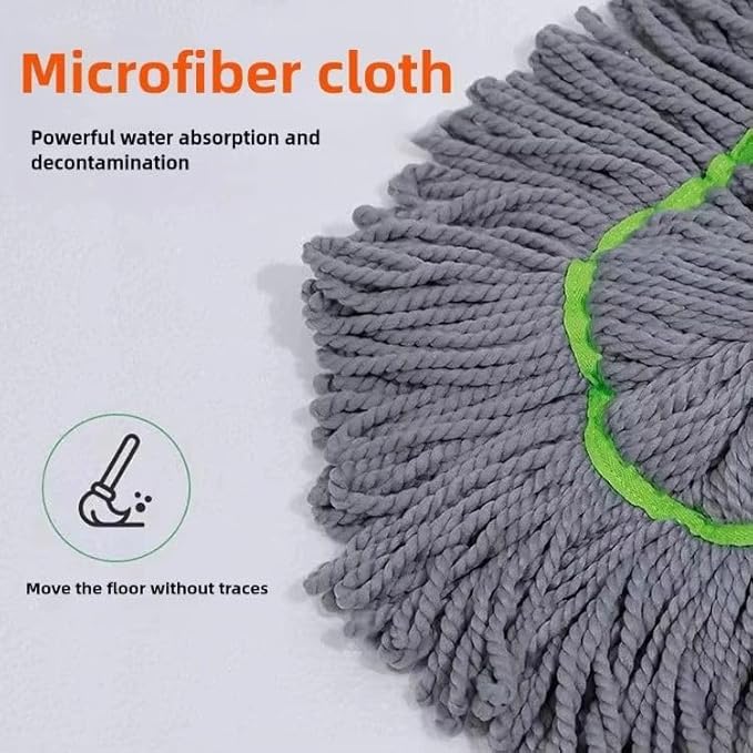 2 in 1 Dehydrated Floor Cleaning Mop | Self-Wringing Floor Mop | 360 Rotatable Adjustable Cleaning Mop,| Microfiber Mop Wet and Dry for Bathroom/Offfice/Home/Outdoor