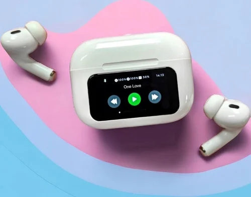 A9 Pro Airpods Pro 2nd Generation - LCD Display & Touch Screen Controls